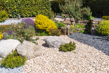 rock and gravel landscaping