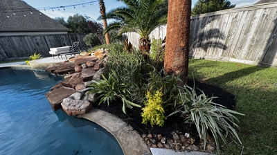 Poolside Landscaping - Completed Project Photo